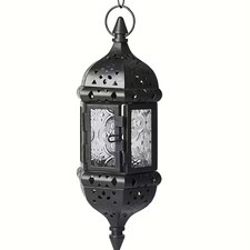 Glass Hanging Candle Lantern -