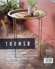 Gold Metal Side Table