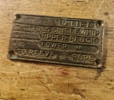 Vintage Bronze Or Brass Plaque