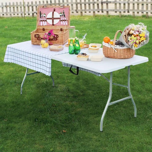 Folding plastic table 5ft - folding,
