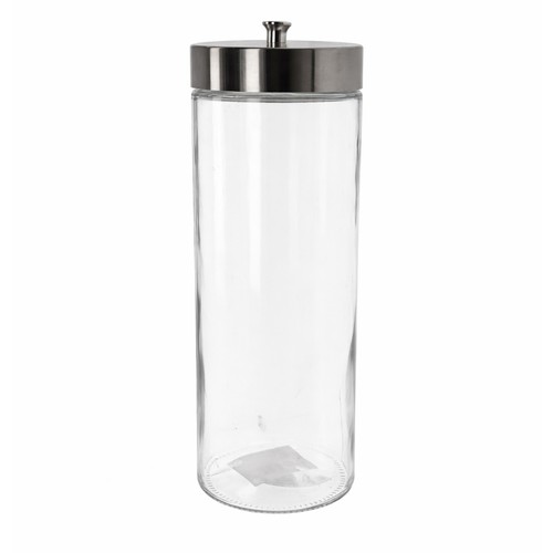 Glass storage jar - storage,