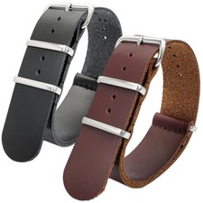 Genuine Leather NATO G10 Watch