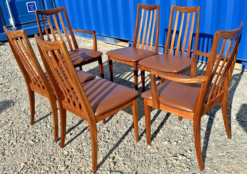 Plan teak dining chairs - 6,