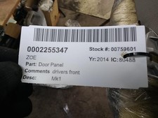  ZOE Mk1 Phase 1 Right Front DOOR CARD 809004301R RENAULT 12-21