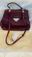 Coccinelle Genuine Leather Bordeaux Top handle Crossbody  Bag