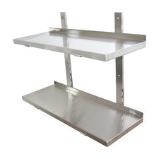Stainless Steel Wall Shelf 2 x