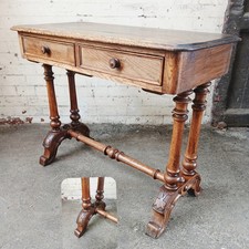 antique Victorian console hall table