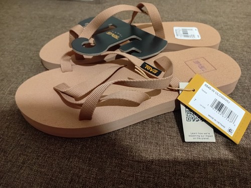 Teva brown flip flop ladies