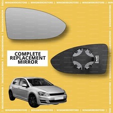 Right side for Volkswagen Golf mk7 2013-2021 heated wing mirror glass