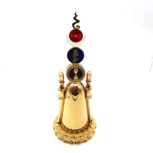 Gold tone tibetan buddhist - gold,