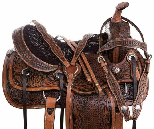 Western leather horse - western,