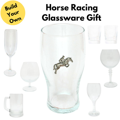 Horse racing drinking glasses - horse,