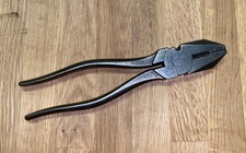 VINTAGE GPO POST OFFICE ELLIOTT LUCAS 8” COMBINATION PLIERS DATED 1950 OLD TOOLS