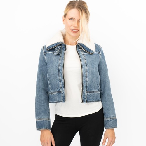 Mango womens denim - denim, faux