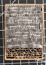 12pt  Univers Part Font   Metal letterpress Type # ADANA EIGHT FIVE 8 x 5 User #