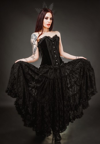 Burleska lace rara skirt - burleska,