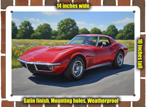 Metal sign 1972 chevrolet - metal,