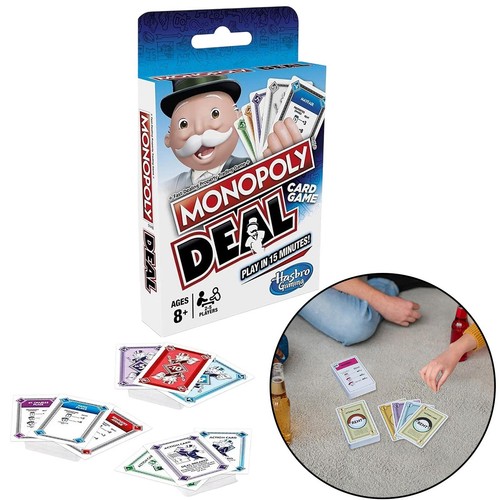 Monopoly deal card game 112pcs - monopoly,