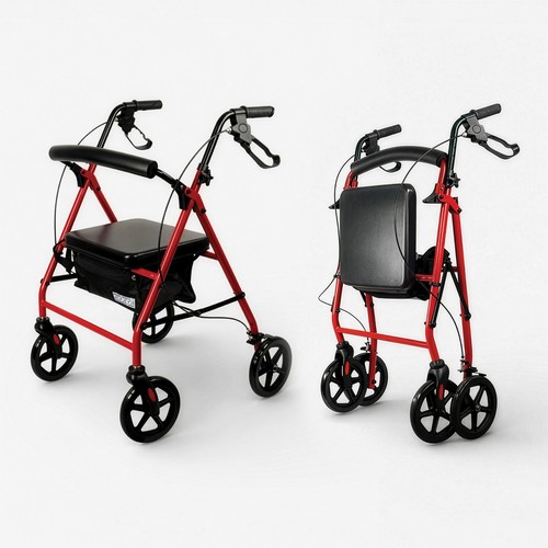 Aidapt red rollator - red,
