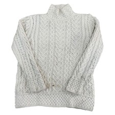 Vintage Aran Knit Jumper Cream