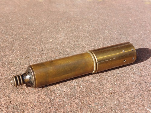 Antique brass microscope - antique,
