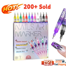 12Colors Nail Art Pens Set