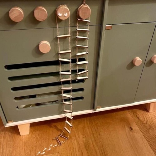 Mini wooden rope ladder - wooden,