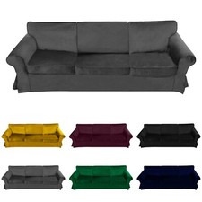 Velvet 3 Seater Sofa Slipcover