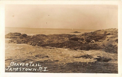 1920 rppc rocky - c.1920, shore