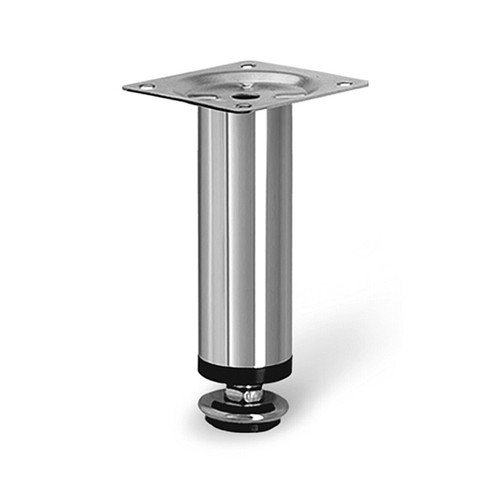Chrome adjustable plinth leg - adjustable,