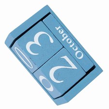 —Vintage Wooden Calendar