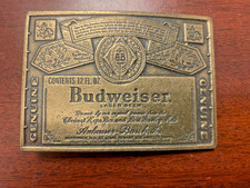 Vintage Budweiser Brass Belt