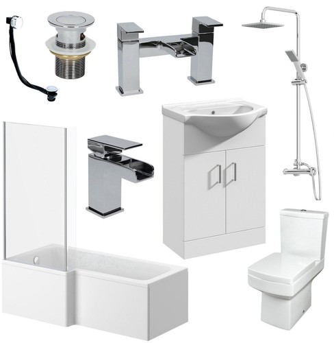 Complete bathroom suite - complete,