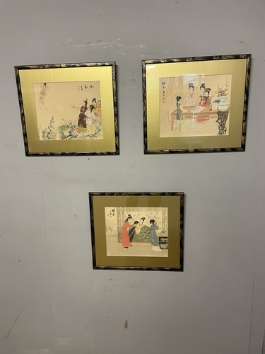 Set three chinese paintings - set,