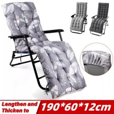 Sun Lounger Cushion Bench Chair Sunbed Garden Recliner Replacement Anti Slip