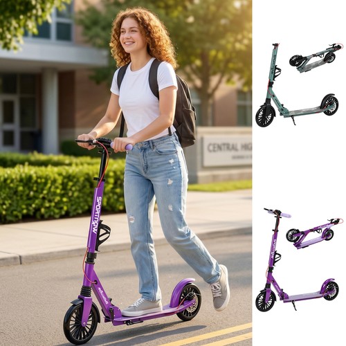 Foldable kick scooter with - scooter,