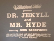 DR JEKYLL AND MR HYDE 1920