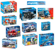 Playmobil City Action Set - Police/Ambulance/Speedboat/Truck/Jeep/Car /Fire