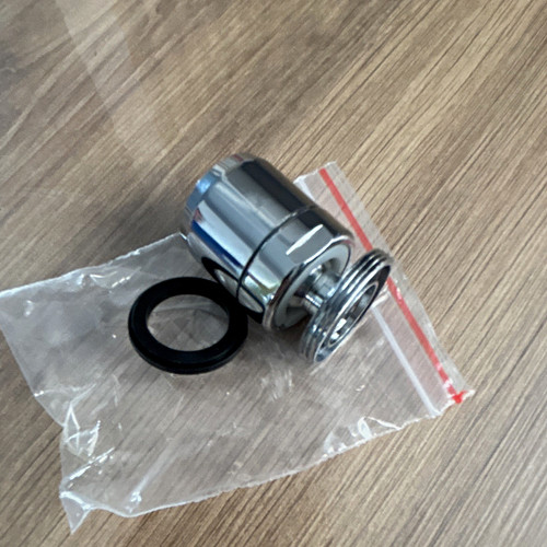 Chrome metal plumbing fitting - chrome,
