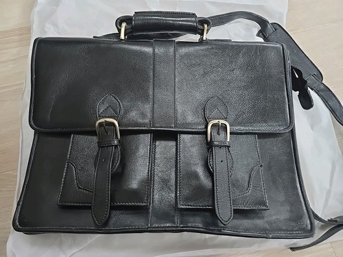 Visconti leather briefcase - leather,