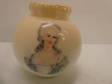 DOULTON BURSLEM PORCELAIN POTTERY VASE HAND PAINTED VICTORIAN LADY PORTRAIT