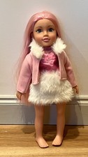 design a friend doll 18" Pink Hair with pink outfit