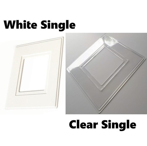 Single white clear socket - white,