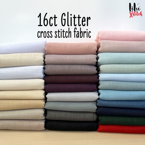 16ct glitter cross - cross, stitch
