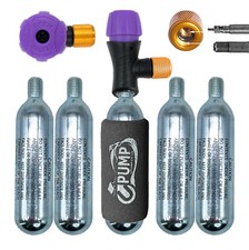 Bike Tyre CO2 Inflator Kit 16g Threaded CO2 Cartridges Pump Refill Gas Canisters