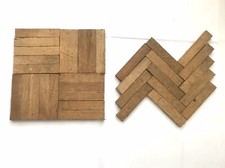 Teak Oak Parquet Vintage Hard