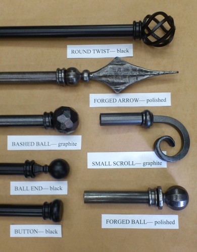 Wrought iron curtain - curtain, poles