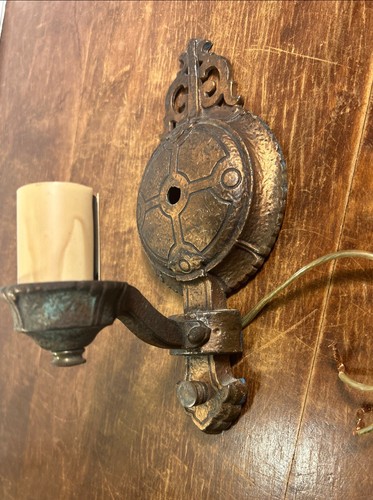 Antique cast iron wall - cast,