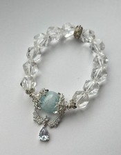 Clear Quartz and Aquamarine -