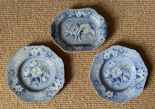 Three antique original spode - antique,